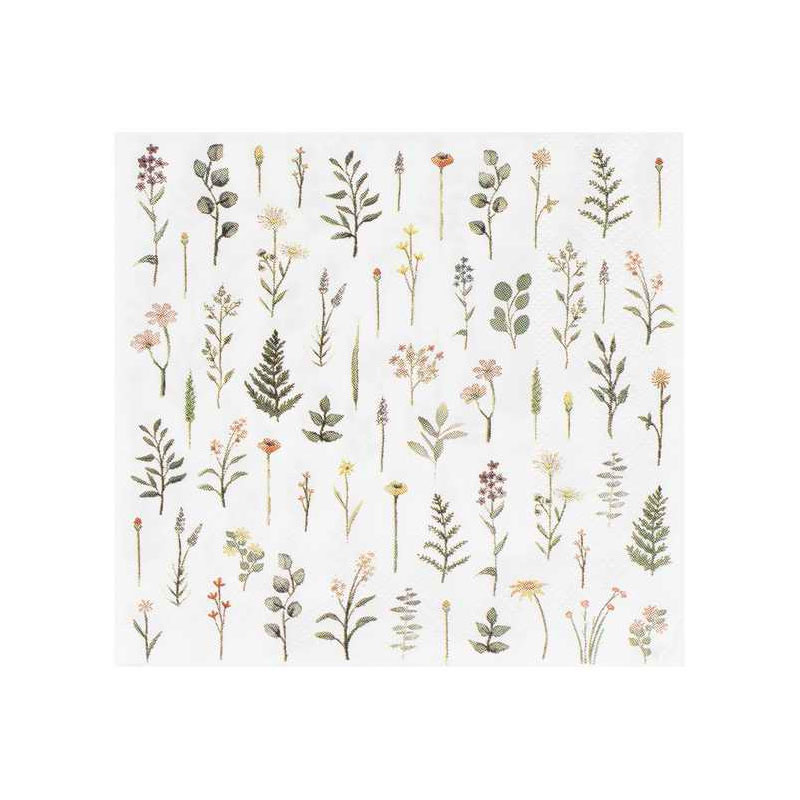 Kaffeservetter Blommor 