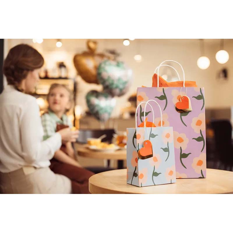 Presentpåse Blommor Stor