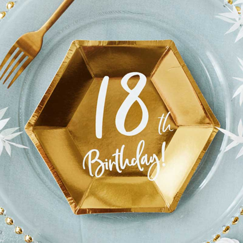 Tallrikar Guld 18 år