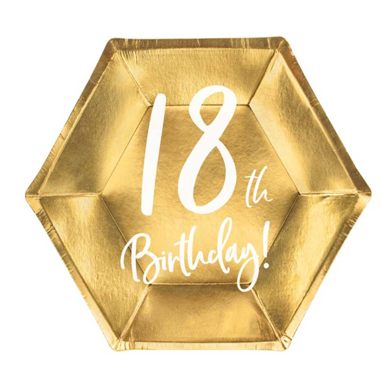 Tallrikar Guld 18 år