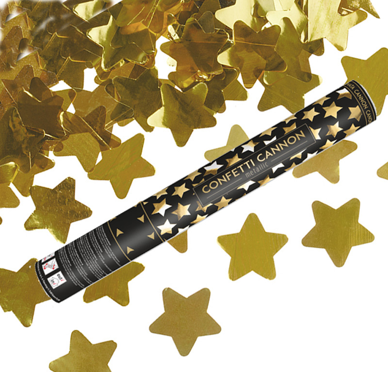 Konfettibomb Stjärnor Guld