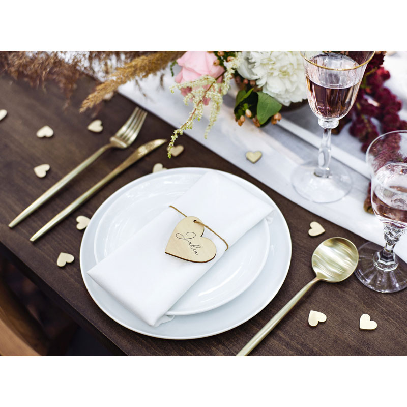 Träskyltar Hjärtan 10-pack