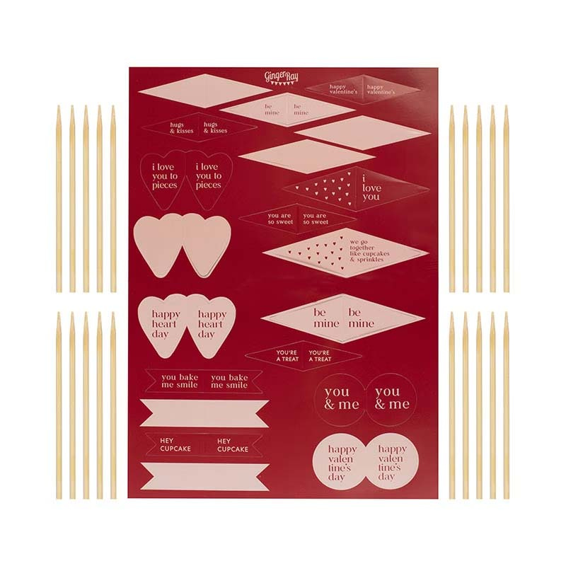 Cupcake toppers Valentine