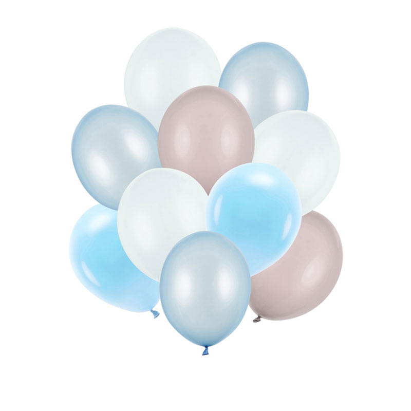 Ballonger Blåa nyanser 10-pack
