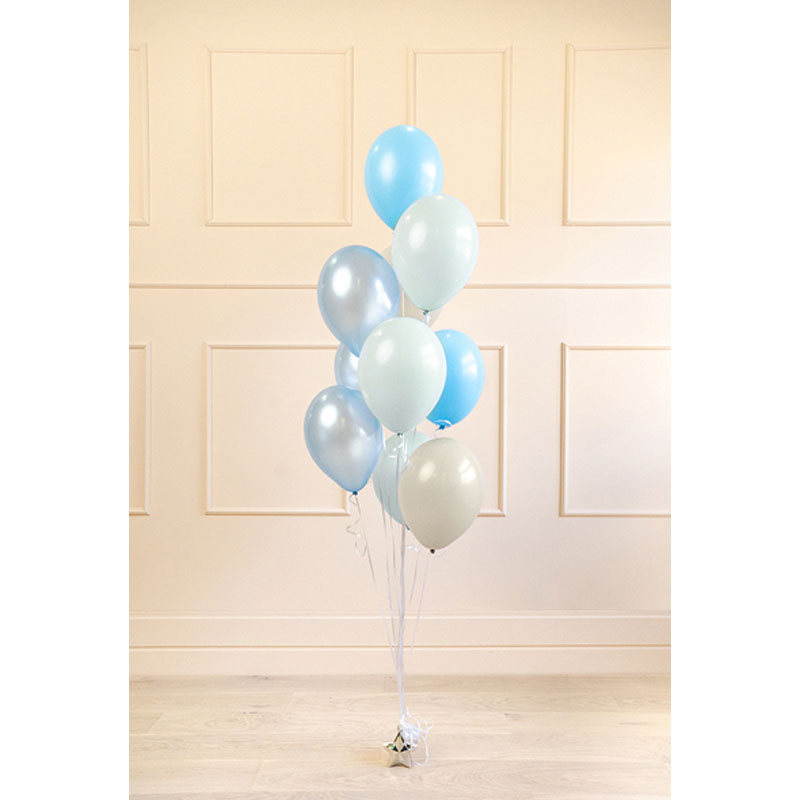 Ballonger Blåa nyanser 10-pack