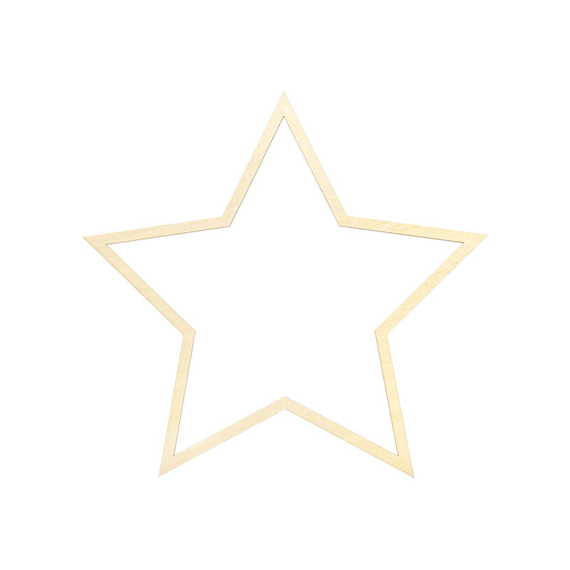 Stjärnor i trä 3-pack