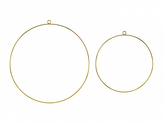 Guldringar i Metall 2-pack