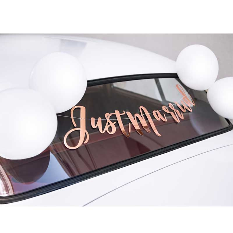 Bildekoration Bröllop Roséguld