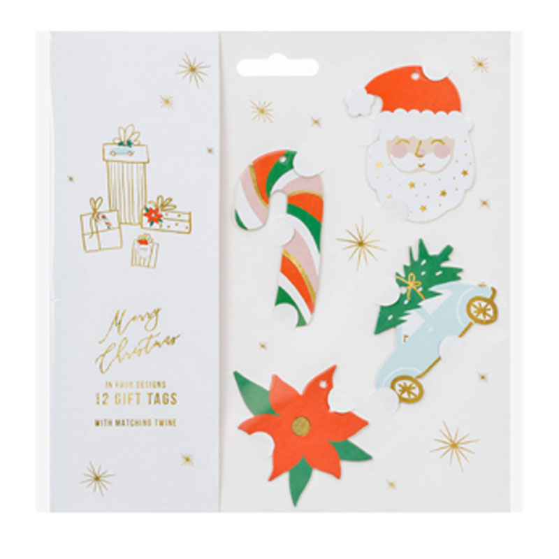 Presentetiketter  Santa