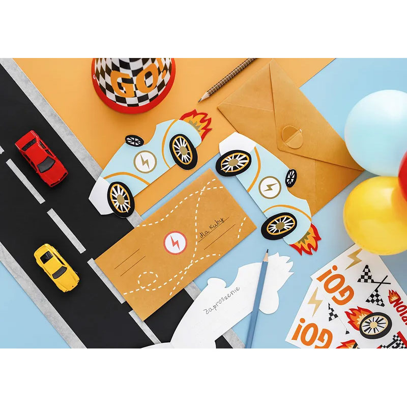 Inbjudningskort Bilar