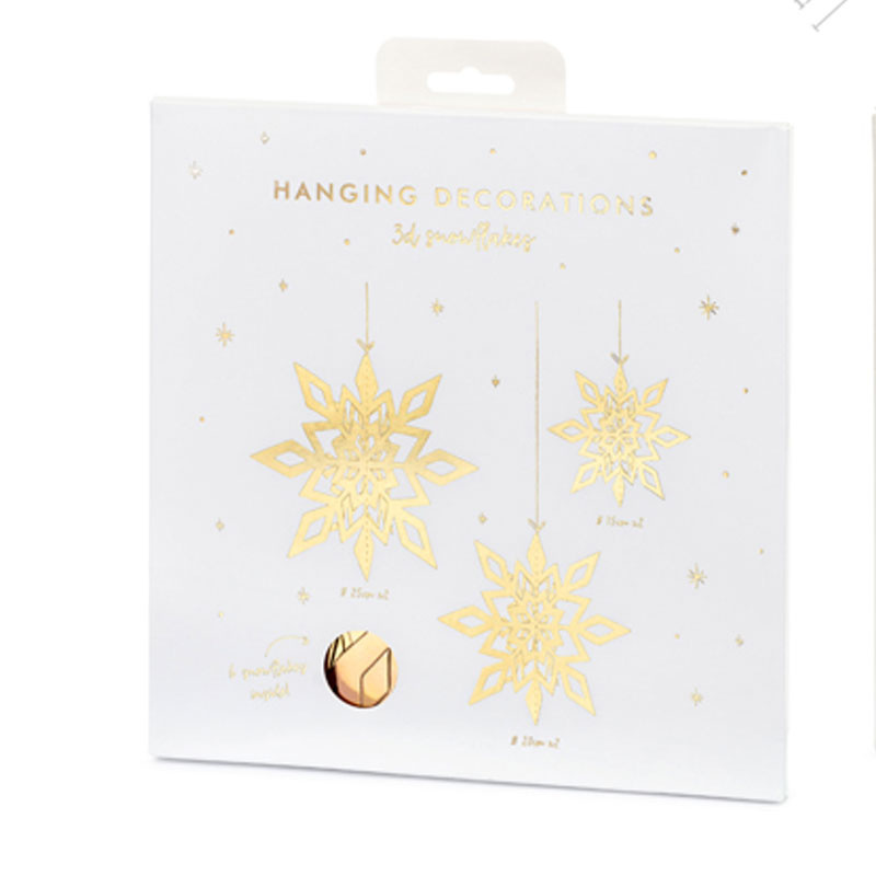 Juldekoration Snowflakes Guld