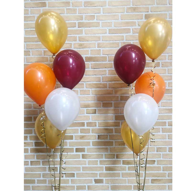 Uppblåst ballongbuketter 2st 