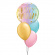 Uppblåst ballongbukett Pastell HBD Uppblåst ballongbukett Pastell HBD