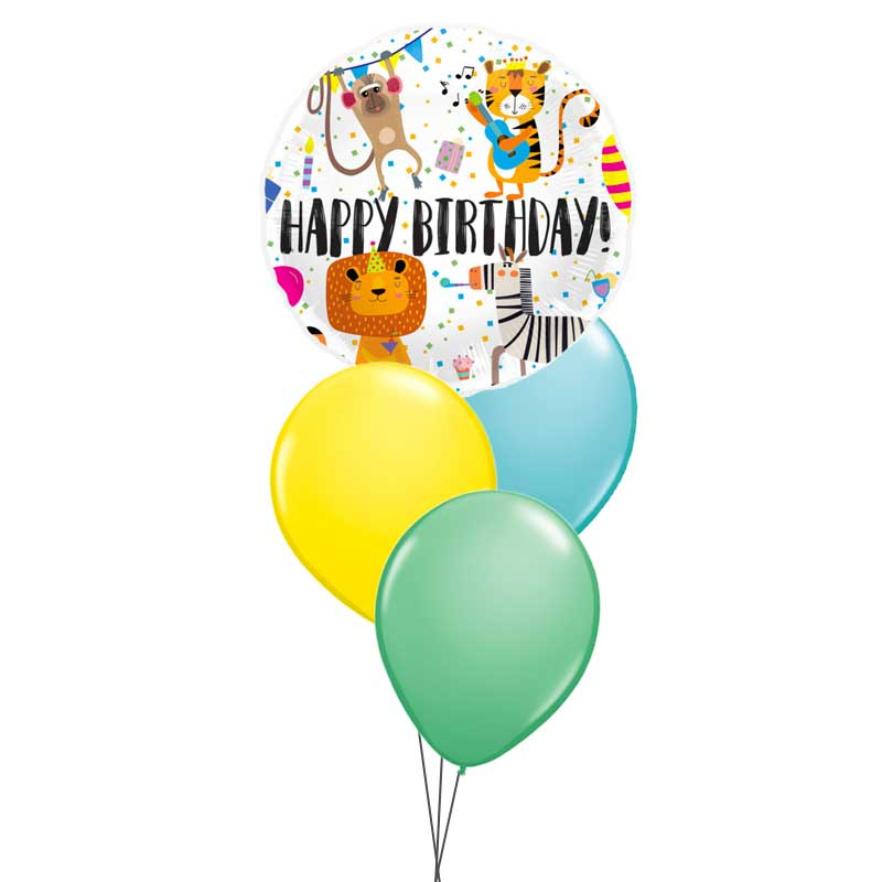 Uppblåst ballongbukett Cirkus