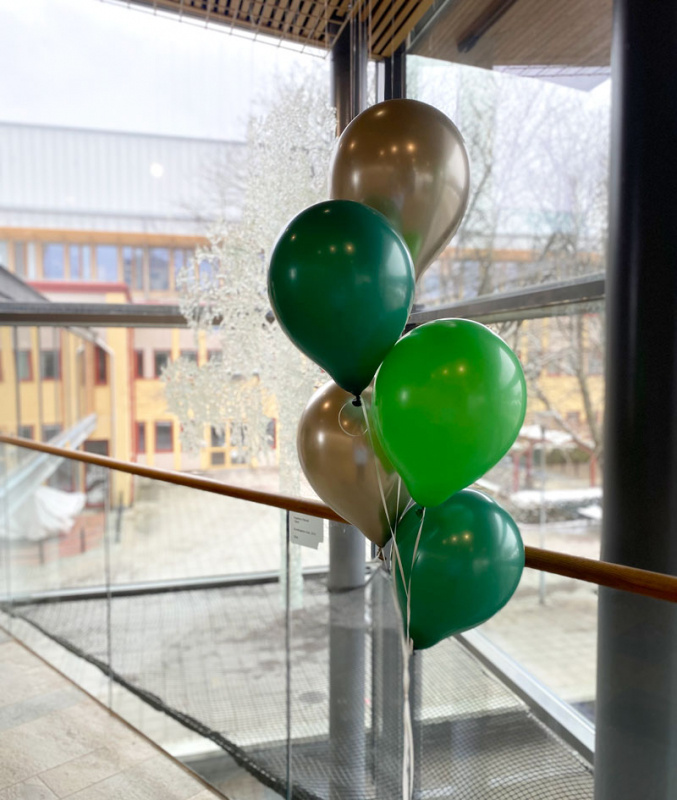 Ballongbukett helium 5 ballonger 