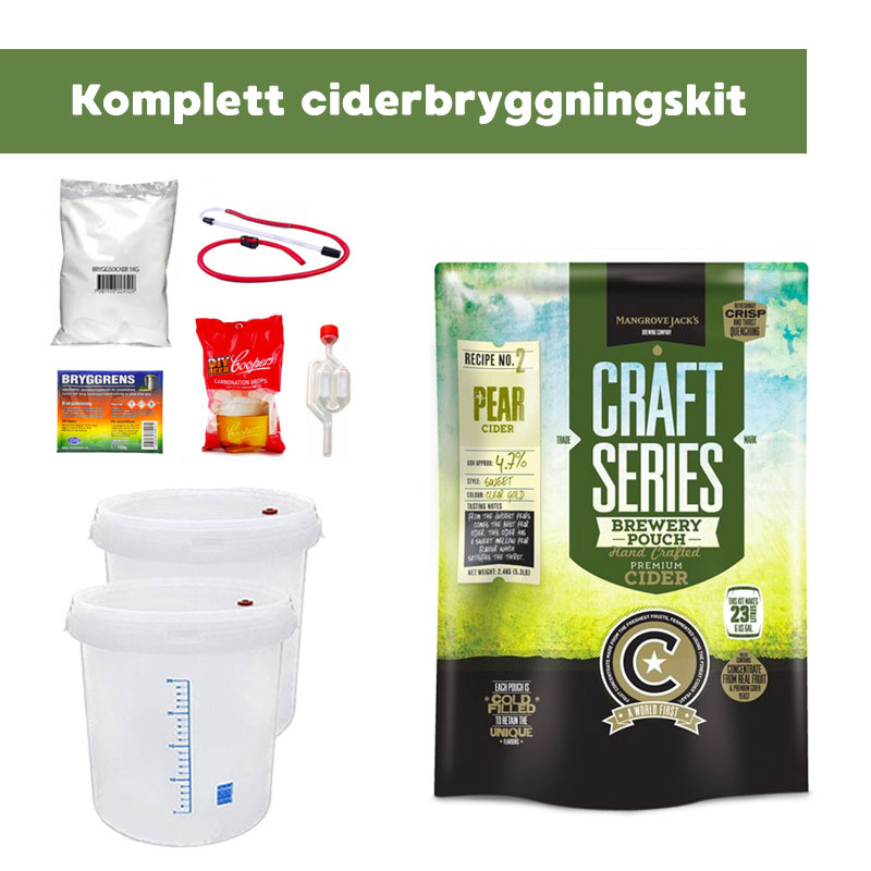 Komplett Ciderbryggningskit Päron