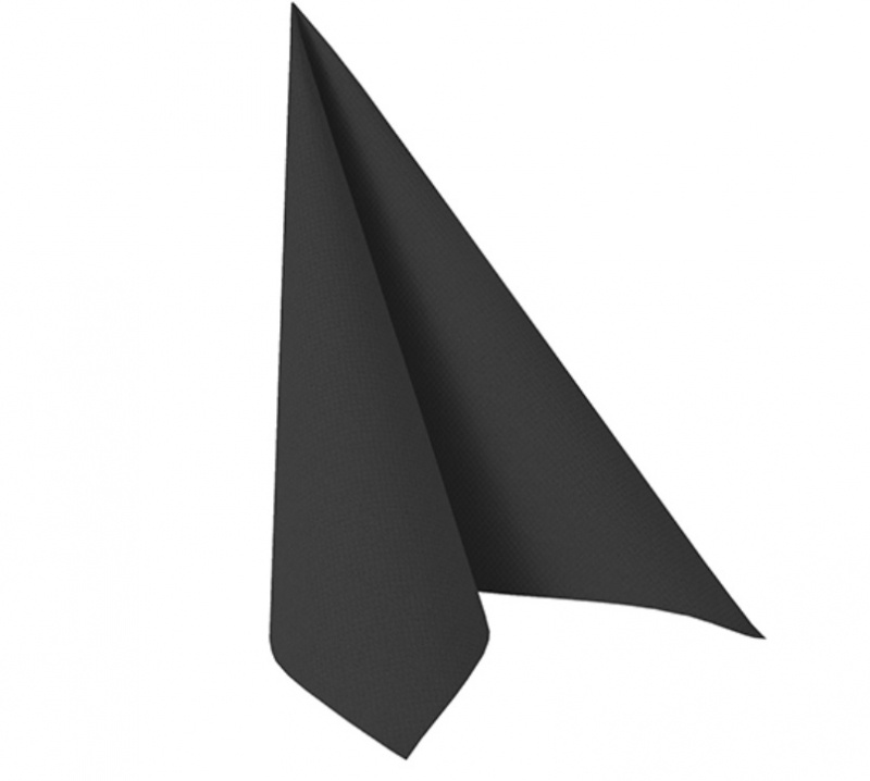 Servetter svarta 50-pack